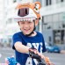 фото шлема Crazy Safety Orange Tiger 2017 на голове у мальчика сбоку