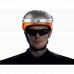 фото мужчины в шлеме с камерой Airwheel C5 White&Orange