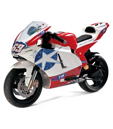 Электромотоцикл Peg-Perego Ducati GP белый | Купить, цена, отзывы