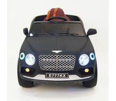 фото детского электромобиля RiverToys Bentley E777KX Black спереди