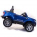 Электромобиль River Toys NEW Ford Ranger 4WD Blue вид сбоку с ручкой