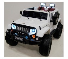 Электромобиль River Toys Jeep Wrangler O999OO 4x4 White