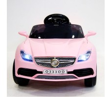 фото детского электромобиля RiverToys Mercedes O333OO Pink спереди