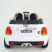 фото детского электромобиля RiverToys Mini Cooper C111CC White сзади